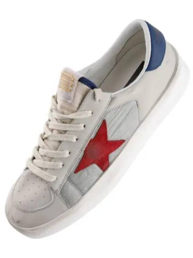 Stardan sneakers red star blue heel tab ripstop fabric - GOLDEN GOOSE - BALAAN 1