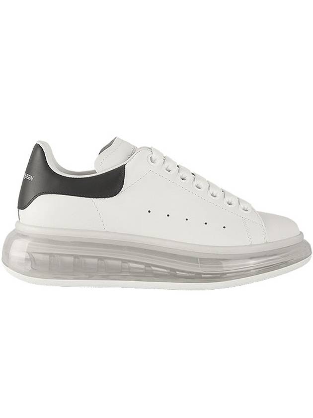 Oversized Clear Sole Low Top Sneakers Black White - ALEXANDER MCQUEEN - BALAAN 2