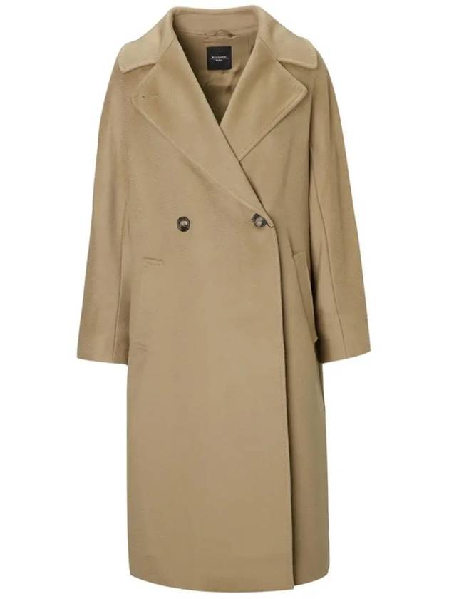 Women's Resina Wool Broadcloth Double Coat Camel - MAX MARA - BALAAN 5