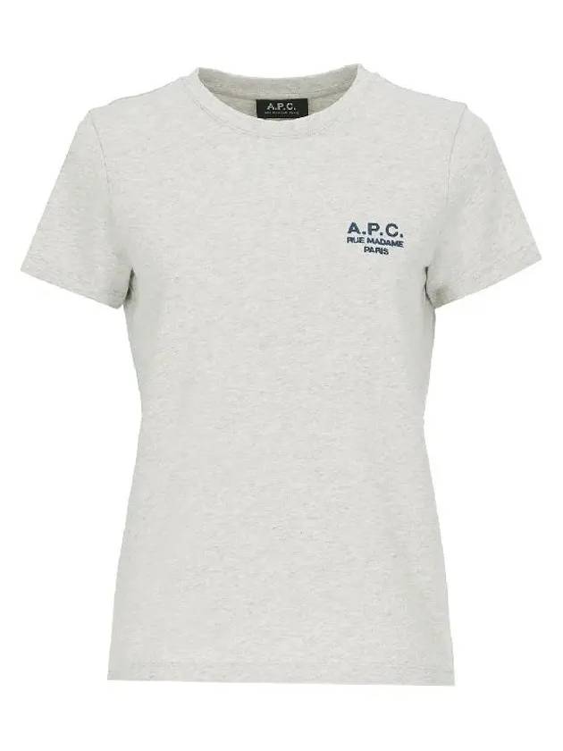 Denise Embroidered Logo Short Sleeve T-shirt Ecru - A.P.C. - BALAAN 2