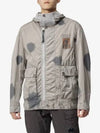 Men's Graphic Nylon Hooded Jacket Grey - CP COMPANY - BALAAN 1