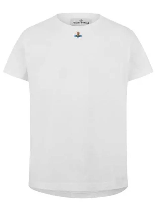 Embroided ORB Peru Short Sleeve T-Shirt White - VIVIENNE WESTWOOD - BALAAN 2