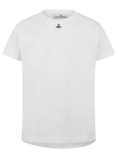 Embroided ORB Peru Short Sleeve T-Shirt White - VIVIENNE WESTWOOD - BALAAN 2