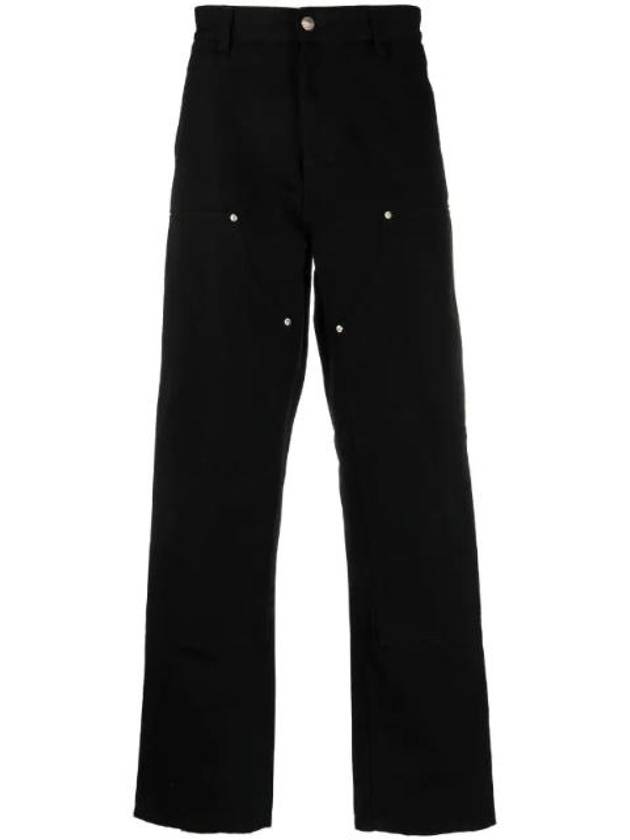 Dearborn Canvas Double Knee Straight Pants Black - CARHARTT WIP - BALAAN 1