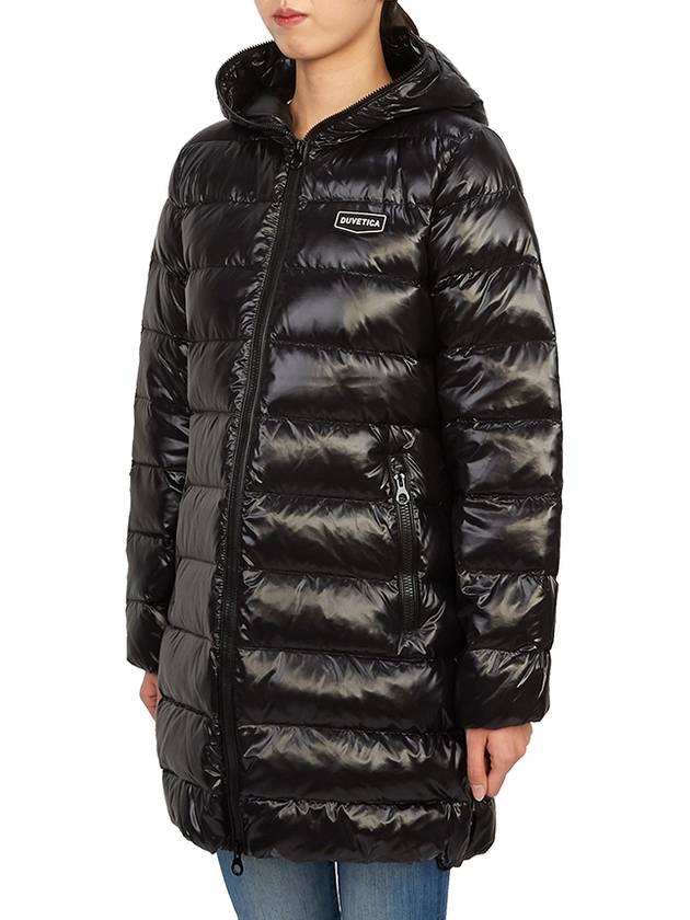 Women s Tile Dew Hooded Heavy Long Down Jacket VDDJ95835 BKS - DUVETICA - BALAAN 6