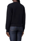 Boxy Micro Logo Sweatshirt Black - A.P.C. - BALAAN 3