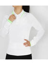 LF Golf COTTON BLEND RIBBED SWEATER POLO LF23S801 SNO Women's Cotton Blend Ribbed Sweater Polo - G/FORE - BALAAN 2