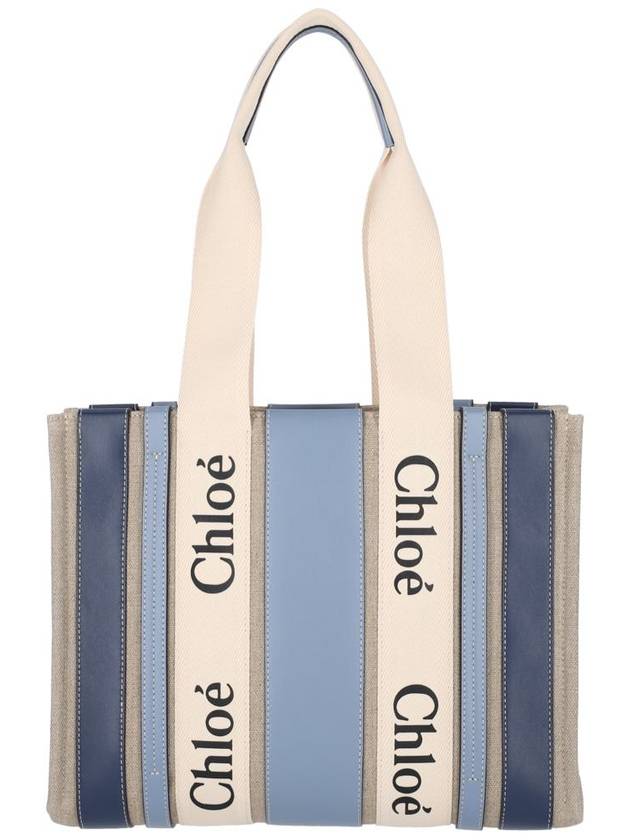 Medium Woody Tote Bag Blue - CHLOE - BALAAN 4