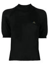 Women's Wool Silk Knit Top Black - VIVIENNE WESTWOOD - BALAAN 2