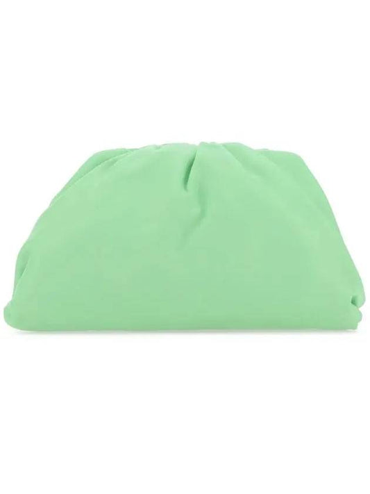 Leather Mini Shoulder Clutch Bag Acid Green - BOTTEGA VENETA - BALAAN 1