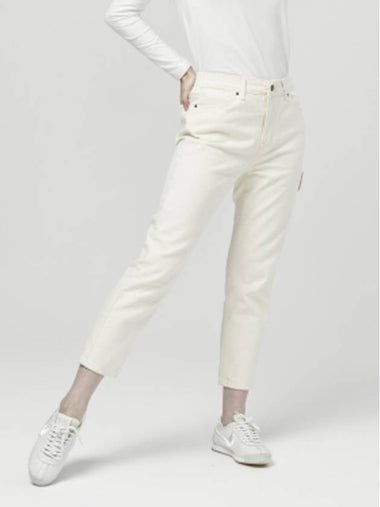 Women s Cotton Span Brushless Baggy Ivory 3 4 Pants DO6242PT26 - DOYOUKNOWMC GOLF WEAR - BALAAN 1