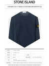 Logo Wappen Washed Raglan Sweatshirt Marine Blue - STONE ISLAND - BALAAN 3