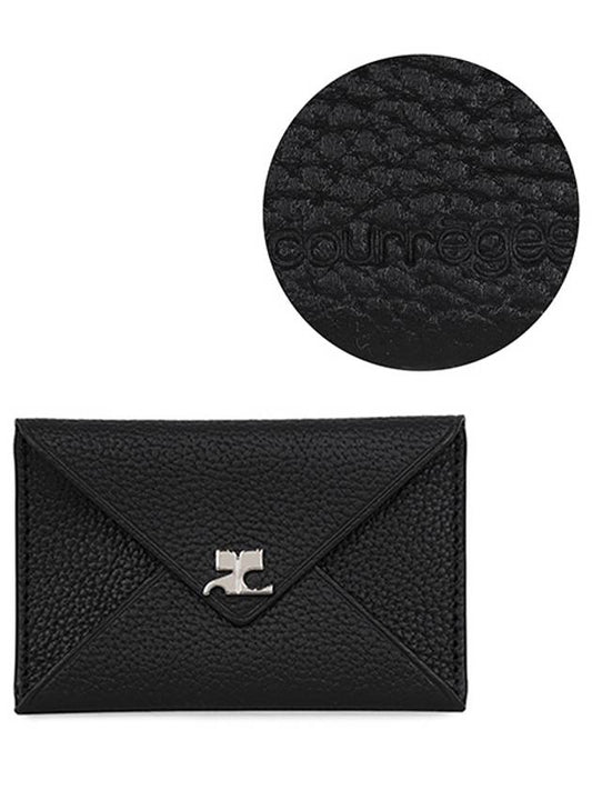 Courr ges Black Envelope Card Wallet 124GPM011CV0016 9999 - COURREGES - BALAAN 1