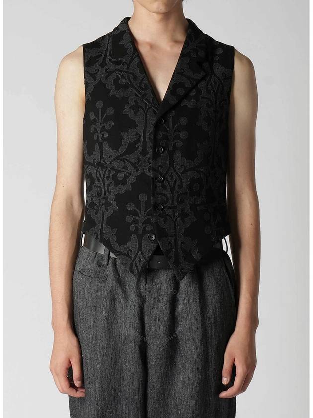 Jacquard Pattern Vest - YOHJI YAMAMOTO - BALAAN 4