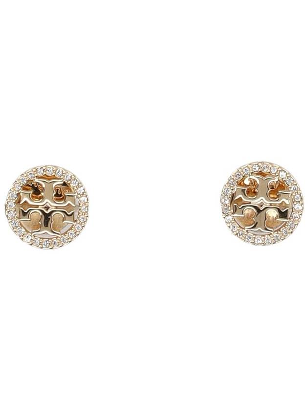 Miller Crystal Stud Earrings Gold - TORY BURCH - BALAAN 2