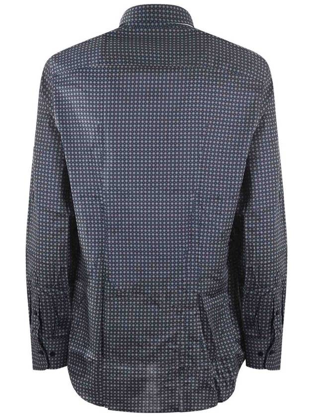 long sleeve shirt 1K5265754 200 GRIGIO SCURO BLU SCURO - ETRO - BALAAN 4