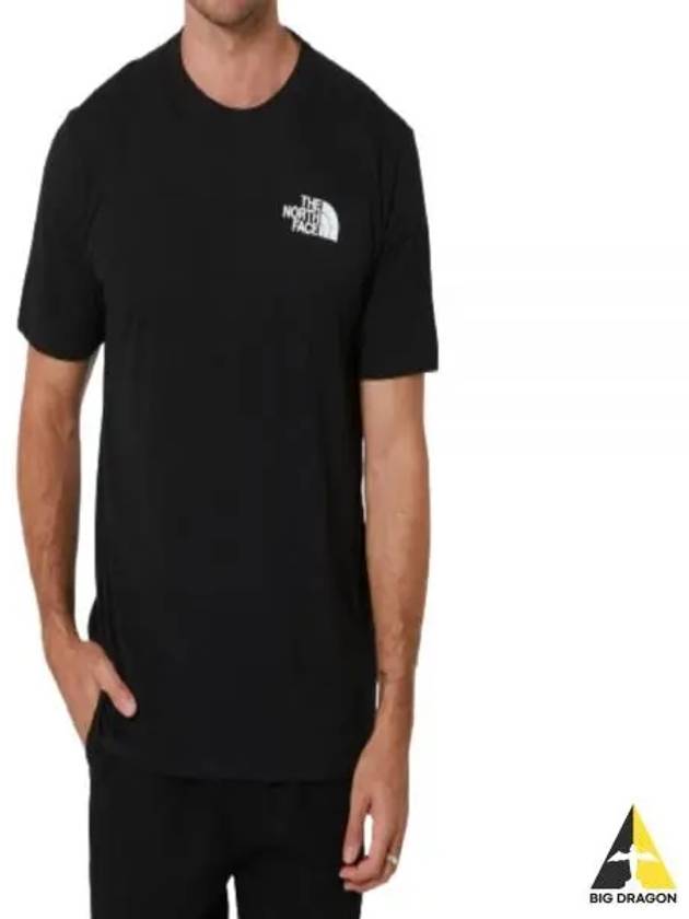 Men's Box NSE Short Sleeve T Shirt Black - THE NORTH FACE - BALAAN 2