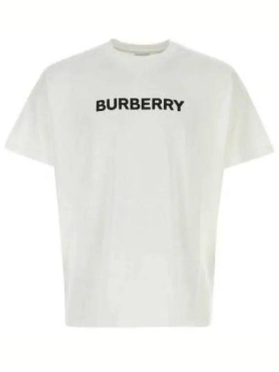 Logo Print Short Sleeve T-Shirt White - BURBERRY - BALAAN 2