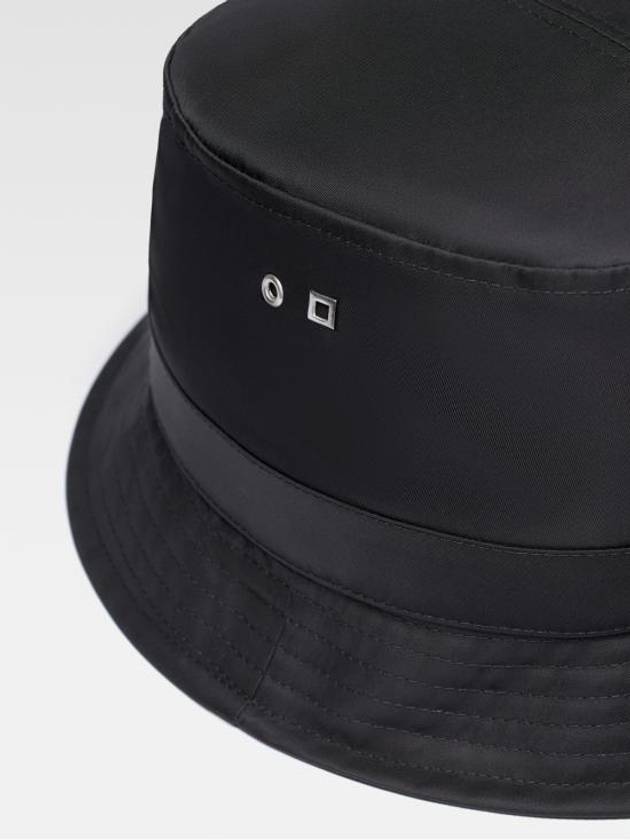 Le Bob Ovalie Nylon Bucket Hat Black - JACQUEMUS - BALAAN 3