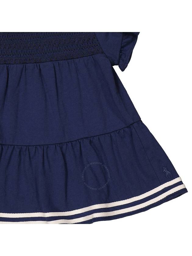 Polo Ralph Lauren Girls Rustic Navy Smocked Tiered Jersey Top, Size 4/4T - POLO RALPH LAUREN - BALAAN 3