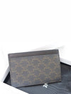 Card Holder in Triomphe Canvas and Calfskin Black - CELINE - BALAAN 5