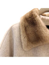 Women's Cashmere Mink Trimmed Oversized Coat Gray PLD222B885 I727 VR1 - FABIANA FILIPPI - BALAAN 6