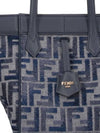 Origami Small FF Chenille Bucket Bag Dark Blue - FENDI - BALAAN 5