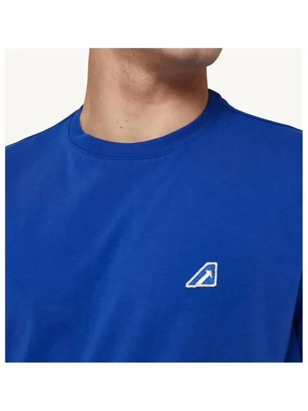 Tennis Crew Neck Short Sleeve T-Shirt Blue - AUTRY - BALAAN 4