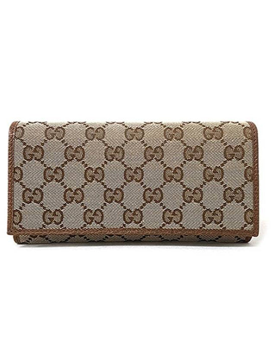 GG Supreme Canvas Flap Long Wallet - GUCCI - BALAAN 1