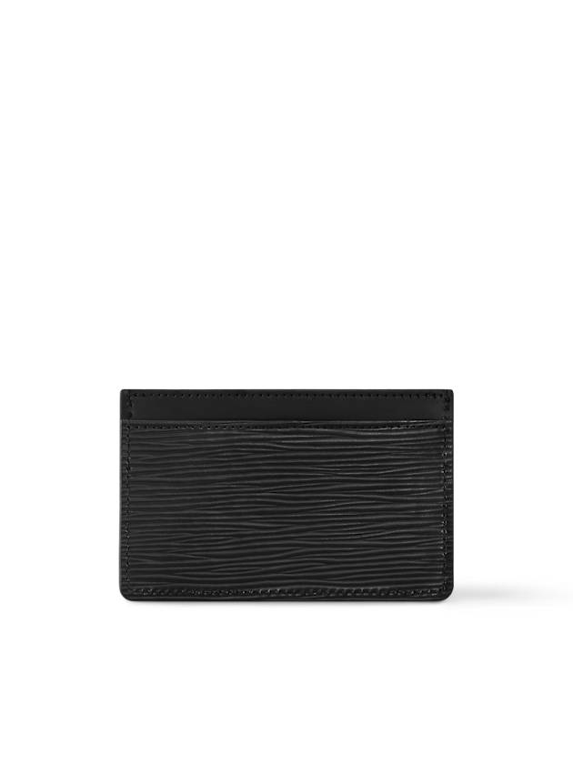 Epi Logo Leather 1-stage Card Wallet Black - LOUIS VUITTON - BALAAN 6