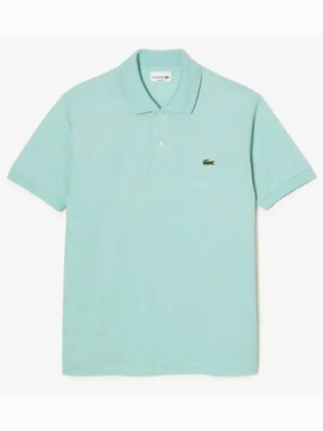 Men's Logo Classic Fit Cotton Short Sleeve Polo Shirt Mint - LACOSTE - BALAAN 2