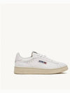 Dallas White Tab Leather Low Top Sneakers White - AUTRY - BALAAN 2