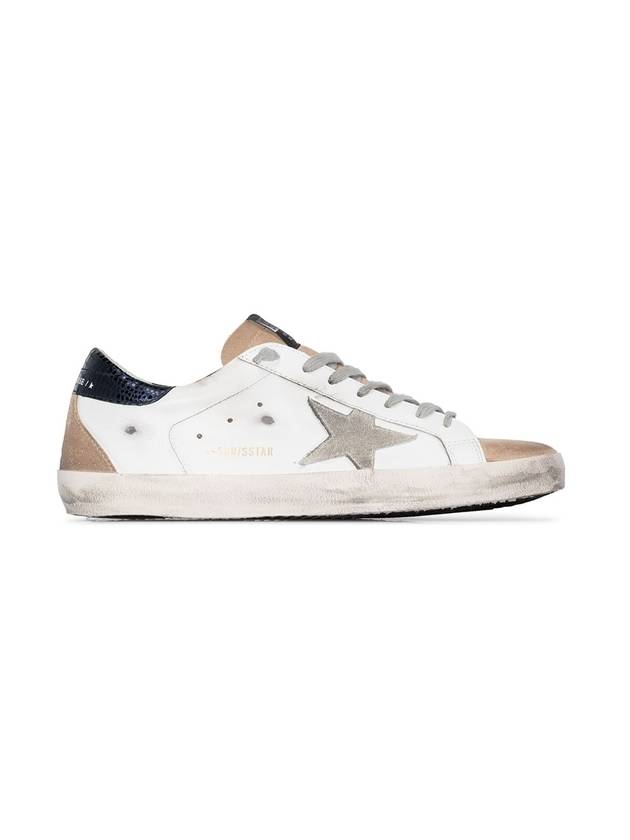 Superstar Star Leather Low Top Sneakers Brown White - GOLDEN GOOSE - BALAAN 1