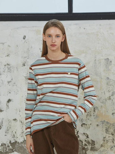 MULTI STRIPE T SHIRT BROWN - ANOETIC - BALAAN 2