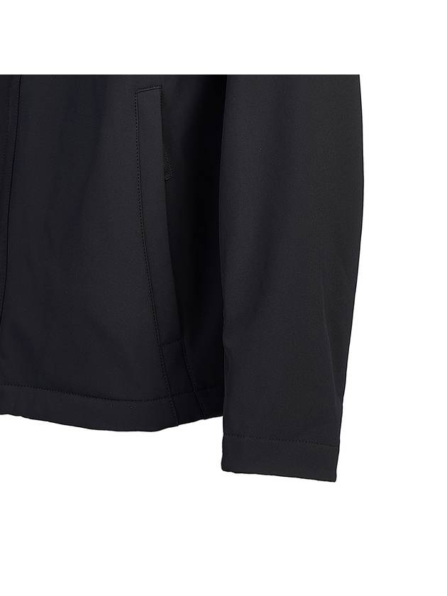 Soft Shell RE Dye Technology Light Weight Zip-up Jacket Black - STONE ISLAND - BALAAN 7