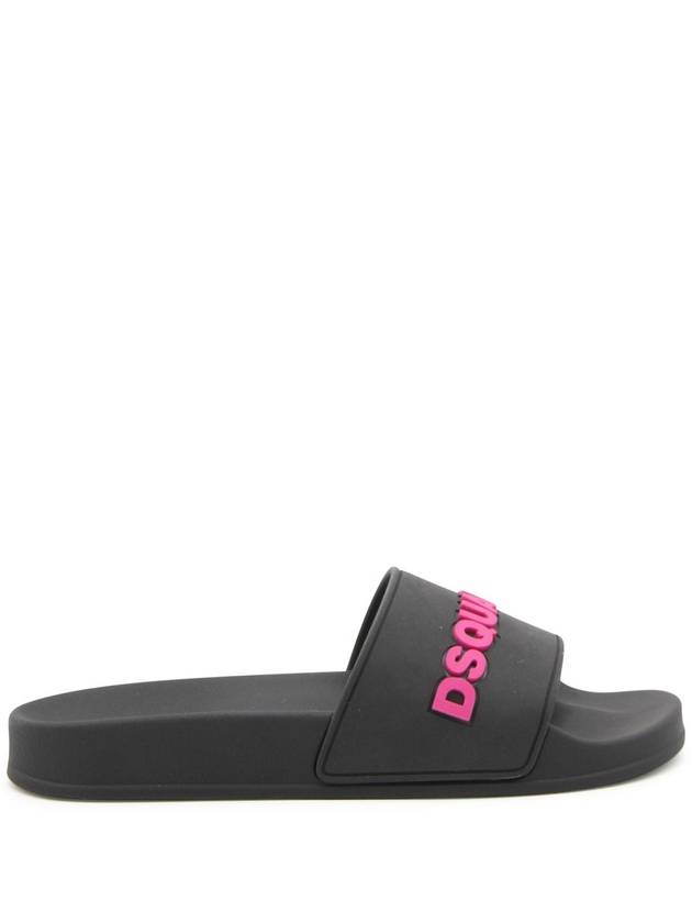 Black Fuchsia Rubber Flat Shoes FFW001717205013M1569 B0560956413 - DSQUARED2 - BALAAN 1