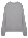 Face Logo Patch Cotton Sweatshirt Grey - ACNE STUDIOS - BALAAN 3