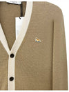 Baby Fox Bicolor Classic Cardigan Beige - MAISON KITSUNE - BALAAN 4