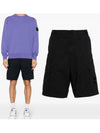 Light Stretch Cotton Bermuda Regular Fit Shorts Navy - STONE ISLAND - BALAAN 2