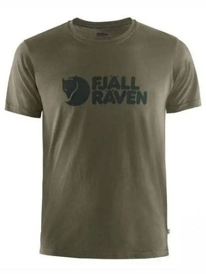 Men's Logo T Shirt Dark Olive - FJALL RAVEN - BALAAN 2