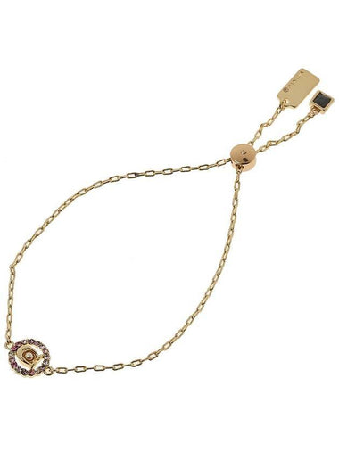 Signature Crystal Slider Bracelet Gold - COACH - BALAAN 1