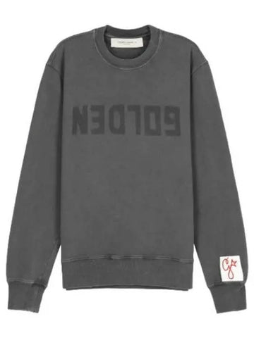 Logo sweatshirt anthracite t shirt - GOLDEN GOOSE - BALAAN 1