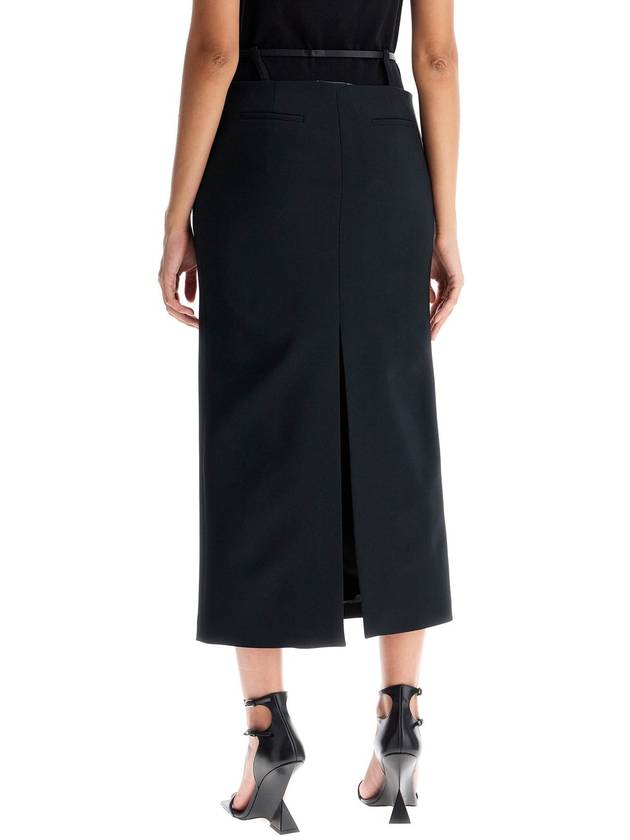 midi skirt with thin belt - THE ATTICO - BALAAN 3