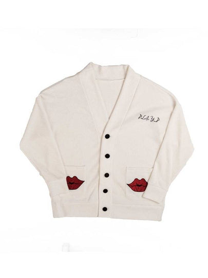 Lip Pocket Cardigan White - PLA.Y_P - BALAAN 2