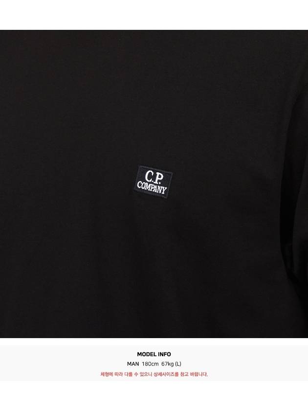 Logo Short Sleeve T-Shirt Black - CP COMPANY - BALAAN 7