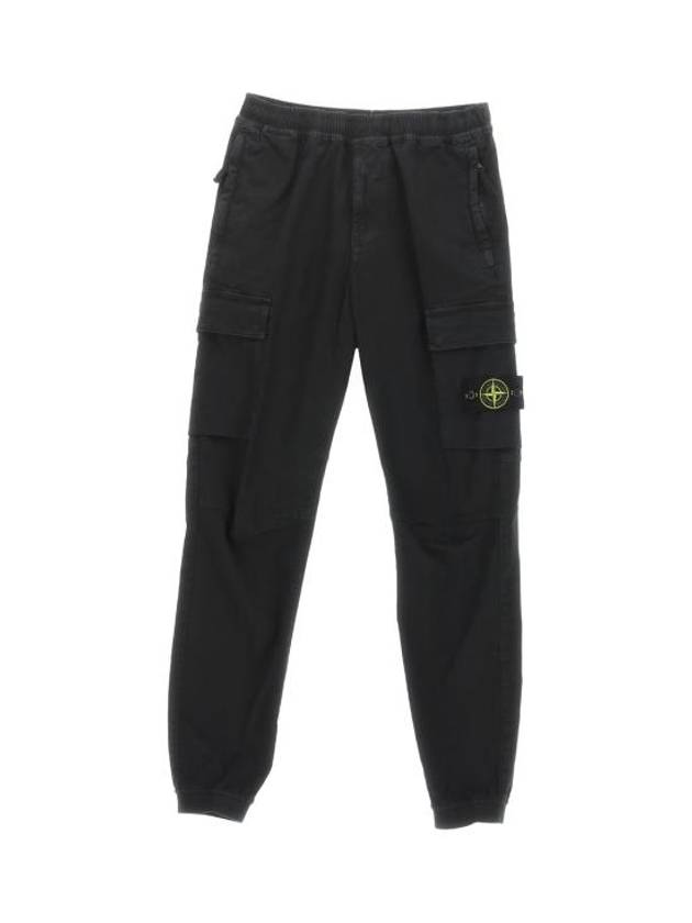 Wappen Patch Cargo Track Pants Black - STONE ISLAND - BALAAN 1