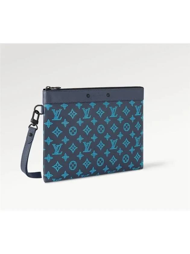 Men's Pochette To-Go Pouch Bag Navy - LOUIS VUITTON - BALAAN 3