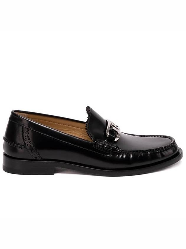 Leather Loafers Black - FENDI - BALAAN 4