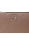 Logo Strap Leather Clutch Bag Pink - MIU MIU - BALAAN 7