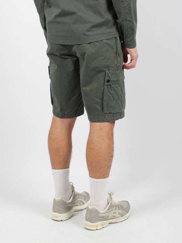 Cargo Bermuda Shorts Green - STONE ISLAND - BALAAN 5